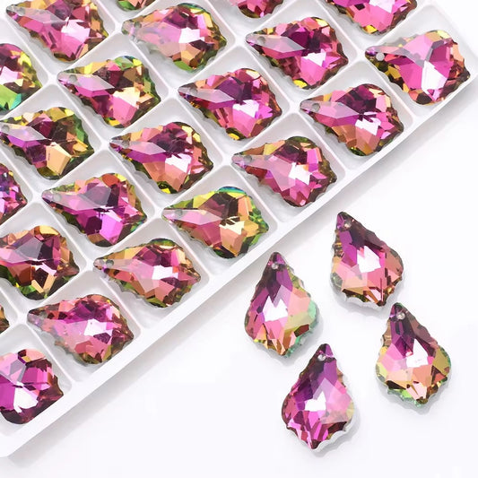 BBB 78 (b) Pink Baroque Crystal glass beads ( 1 pc )