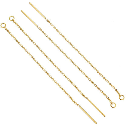 SS 1194 - Threader - 18k gold plated stainless steel ( 2 pc ) anti tarnish