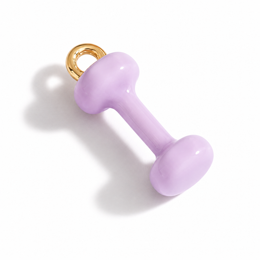 PC01I Dumbbells 3D Statement Charm - PVD plated ( 1 pc ) Premium Collectible | Anti tarnish