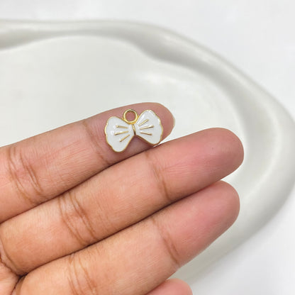 EC 1537  Bow enamel charm ( 1 pc )