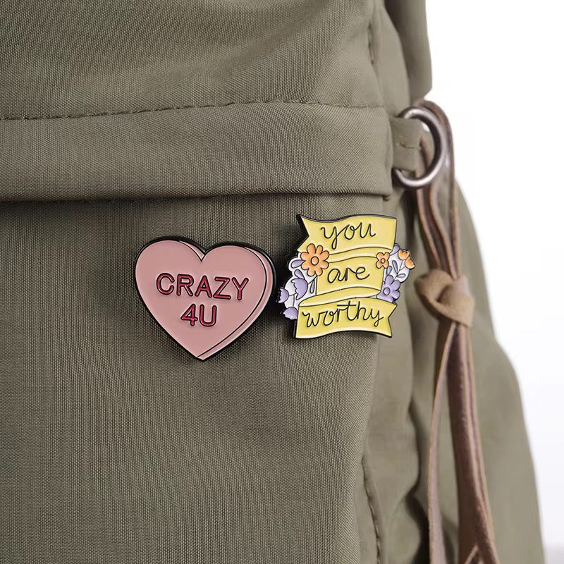 PK 114 You Are Worthy Enamel Pin Badge ( 1 pc ) Imported Premium Quality