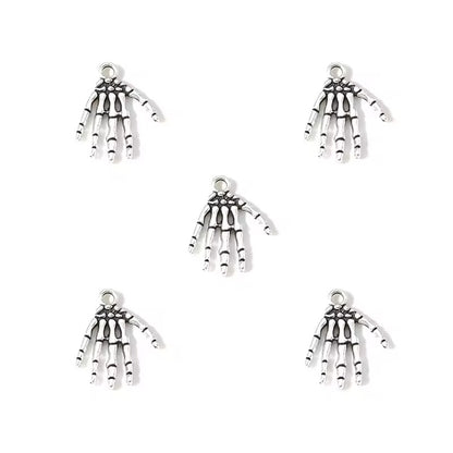 BBB 393 (a) Skull Hands metal Charm ( 1 pc ) High Quality Shine
