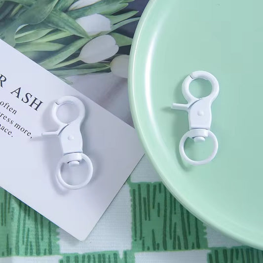 BBB 351 (h) White Swivel  key clasp - Keyring Clasp( 1 pc ) ( 43 mm )