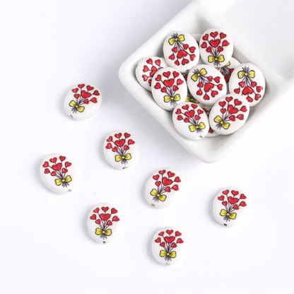 PCB21 Ceramic Bead ( 1 pc ) Porcelian Ceramic ( 17:20 mm )