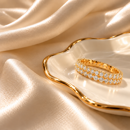 RSJ27D Ring 18k Gold PVD plated