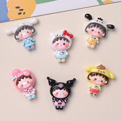 RM11Y Drag ball cartoon kawaii themed resin charm ( 1 pc ) with / without Hook (Copy)