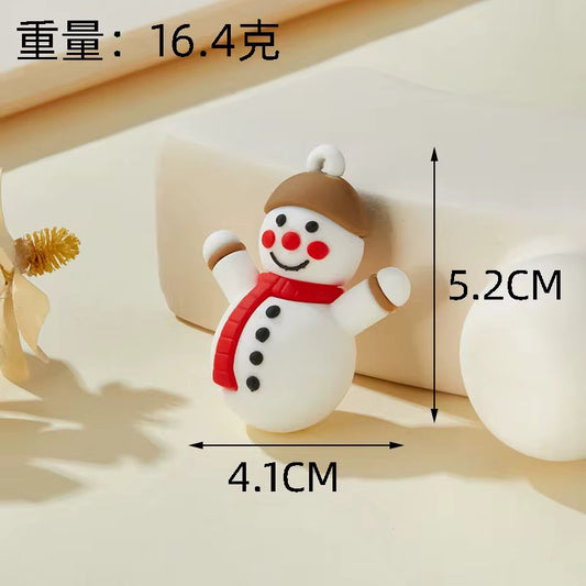 BBB 268 (g) Snowman Christmas Cartoon PVC pendant charm ( 1 pc )