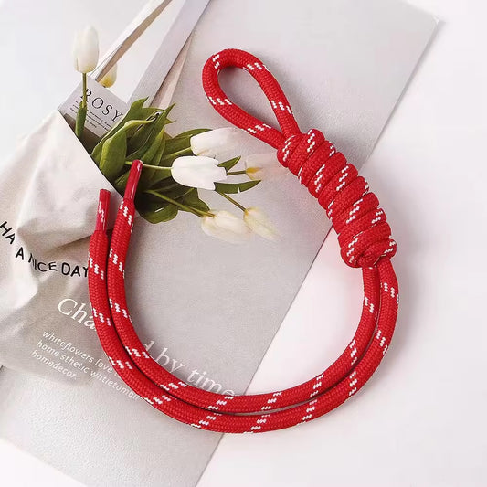 BBB 352 (p) Red Boho rope bag charm - Keyring Rope ( 1 pc )