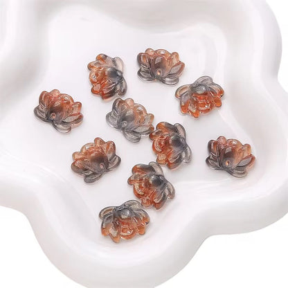 GB44 Lotus glass bead ( 1 pc ) Lampwork Bead