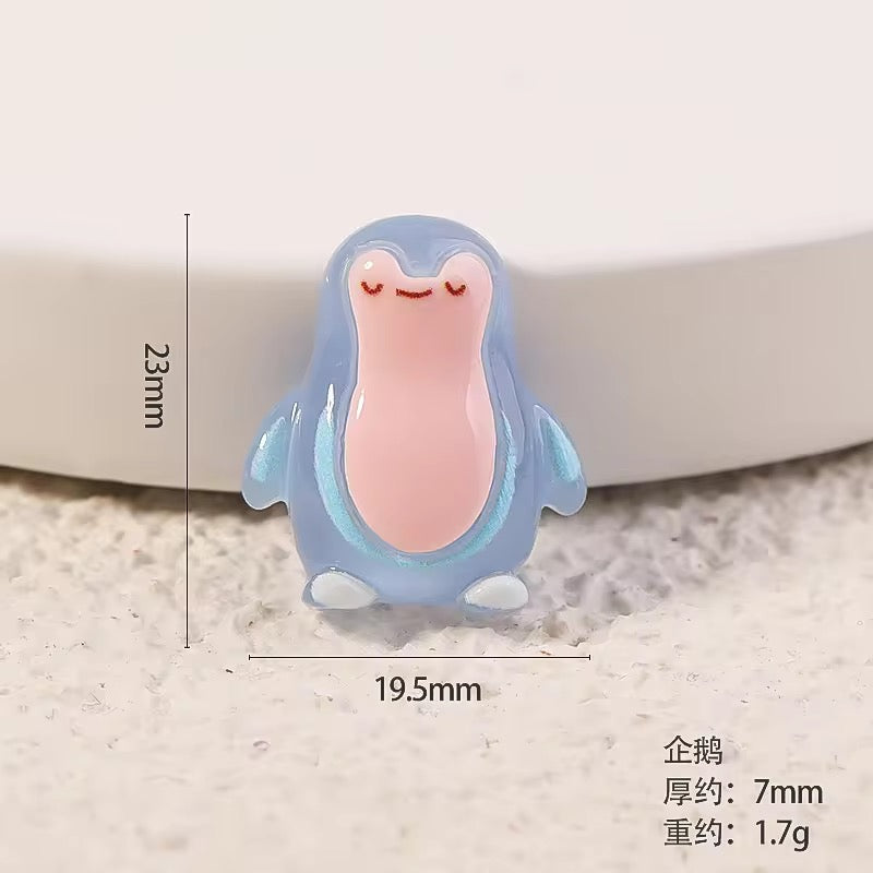 BBB 315 (b) Penguin Ocean Resin charm ( 1 pc ) with Hook