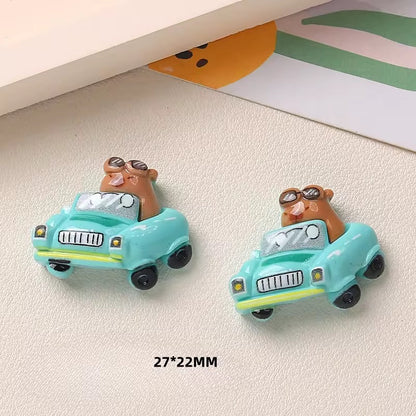 BBB 059 (e) Capibara cartoon Kawai themed resin charm ( 1 pc ) with / without Hook