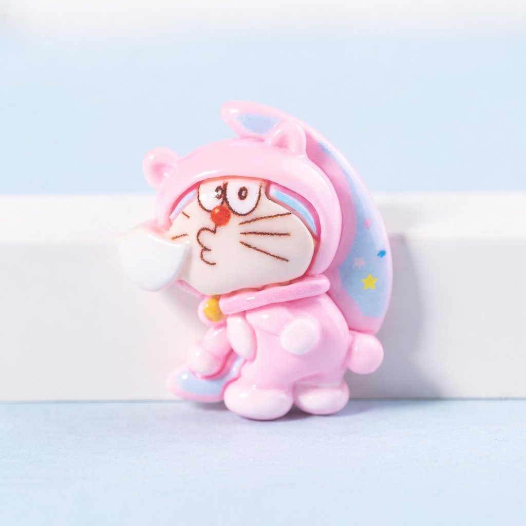 BBB 333 (b) Doraemon Cartoon Resin charm ( 1 pc ) with Hook