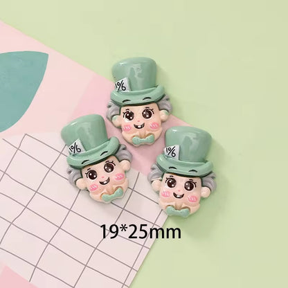 BBB 071 (g) Alice cartoon kawaii themed resin charm ( 1 pc ) with / without Hook