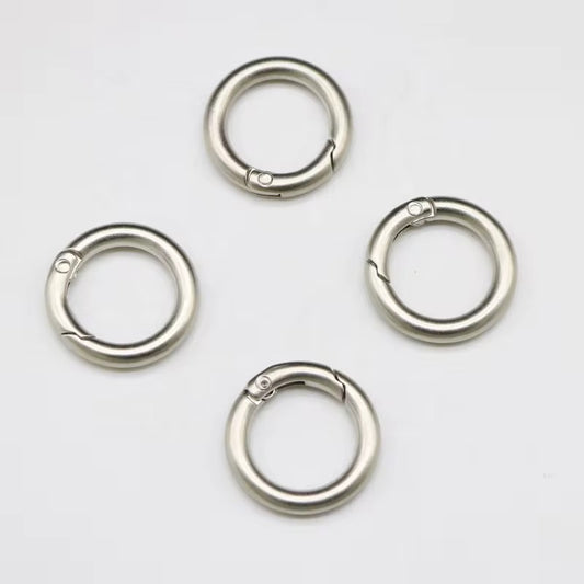 BBB 231 (i) Silver O Ring Keychain Clasp ( 1 pc ) Spring Clasp Key Ring ( 25 mm ) High Quality Alloy