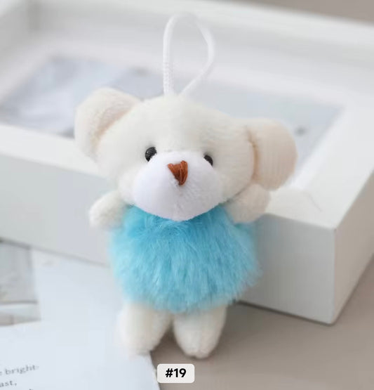 PK 66 Cute Animal 3D Plush Toy Keychain ( 1 pc ) Imported Premium Quality