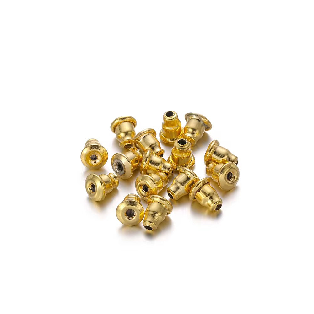 SS 2762 Ear stud Push Back PVD Plated stainless steel ( 1 pc ) Anti tarnish