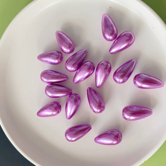 BBB 226 (e) Lilac Pearly Waterdrop Acrylic bead ( 1 pc ) UV Plated ( 15:22 mm )