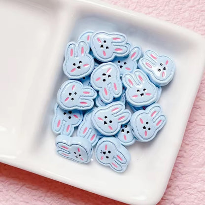 SS 1365 Blue Rabbit Cute Alloy Bead Premium Quality ( 1 pc ) Anti Tarnish ( 16 mm )