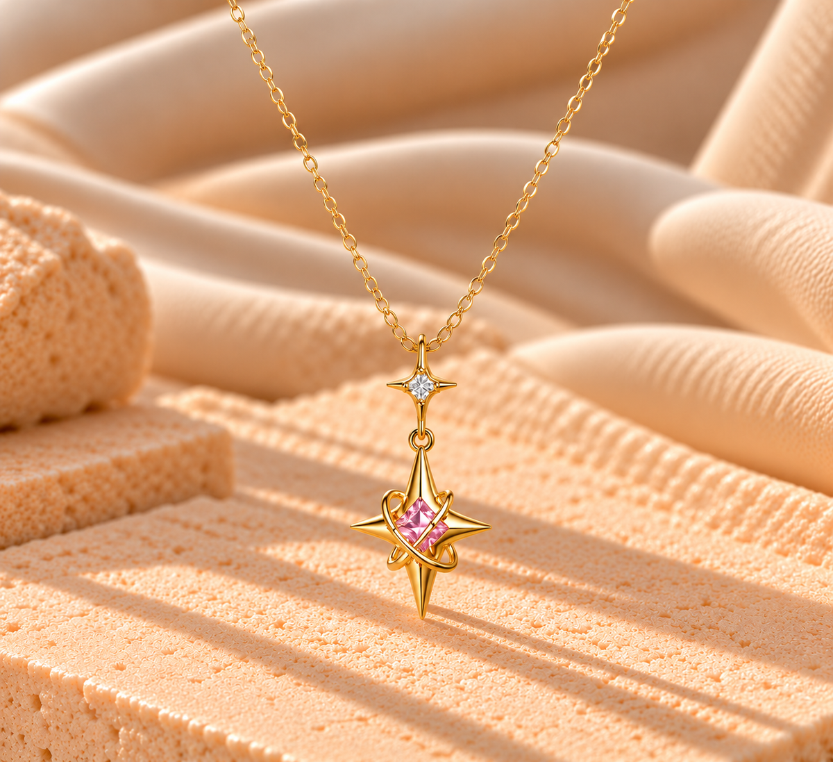 NSJ54D necklace - 18k gold PVD plated