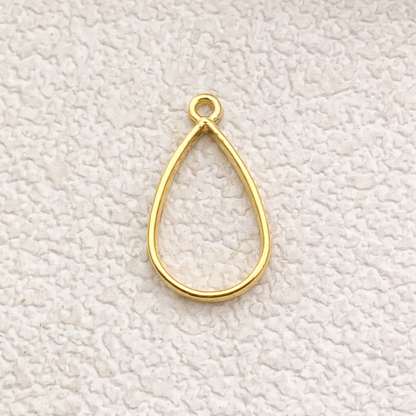 BBB 347 (a) Teardrop Bezel Alloy Premium ( 1 pc ) Anti Tarnish ( 20*40 mm )