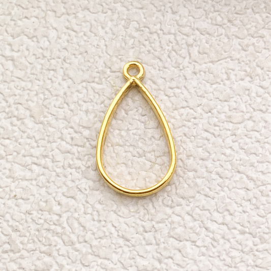 BBB 347 (a) Teardrop Bezel Alloy Premium ( 1 pc ) Anti Tarnish ( 20*40 mm )