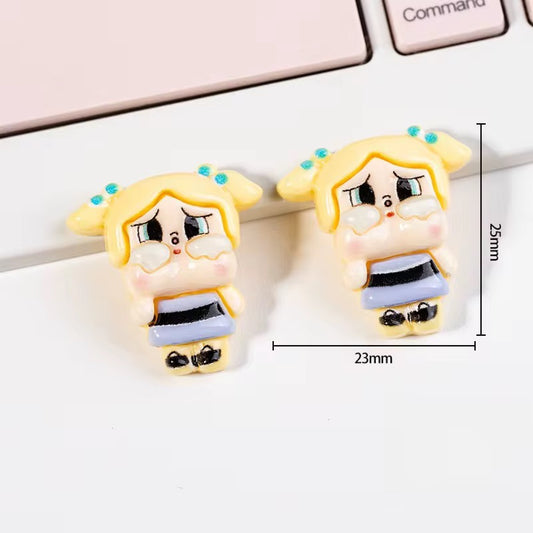 BBB 278 (b) Cry Baby Cartoon Resin charm ( 1 pc ) with Hook ( 20:25 mm )