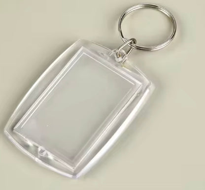 BBB 428 (k) Photo frame with Keyring( 1 pc ) Acrylic ( 4.1*5.5 cm )
