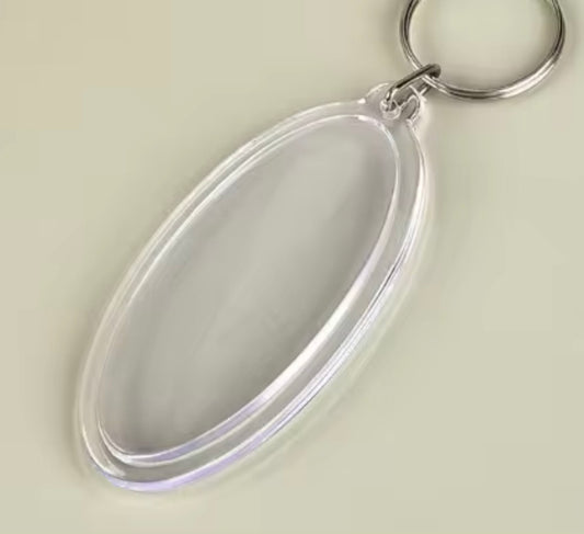 BBB 428 (d) Photo frame with Keyring( 1 pc ) Acrylic ( 3.5*7.5 cm )
