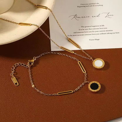 BSJ18D Roman modern bracelet - 18k Gold PVD plated