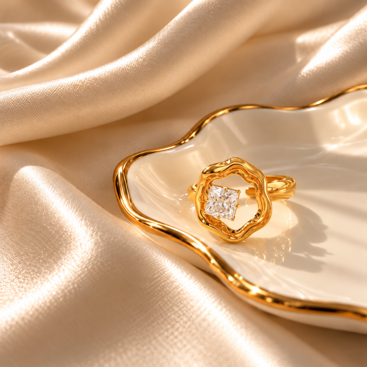 RSJ26B Ring 18k Gold PVD plated