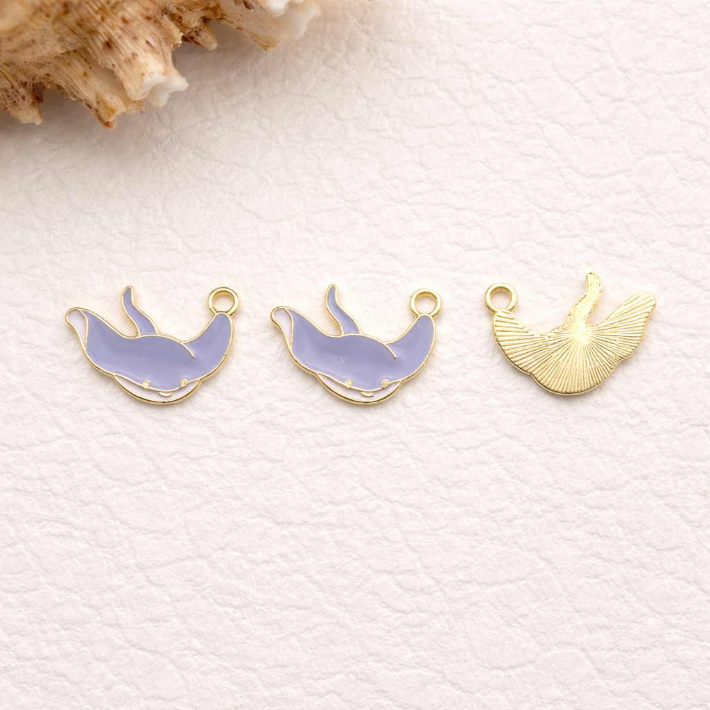 BBB 339 (b) Squid Ocean enamel charm ( 1 pc ) High quality shine ( 20:15 mm )