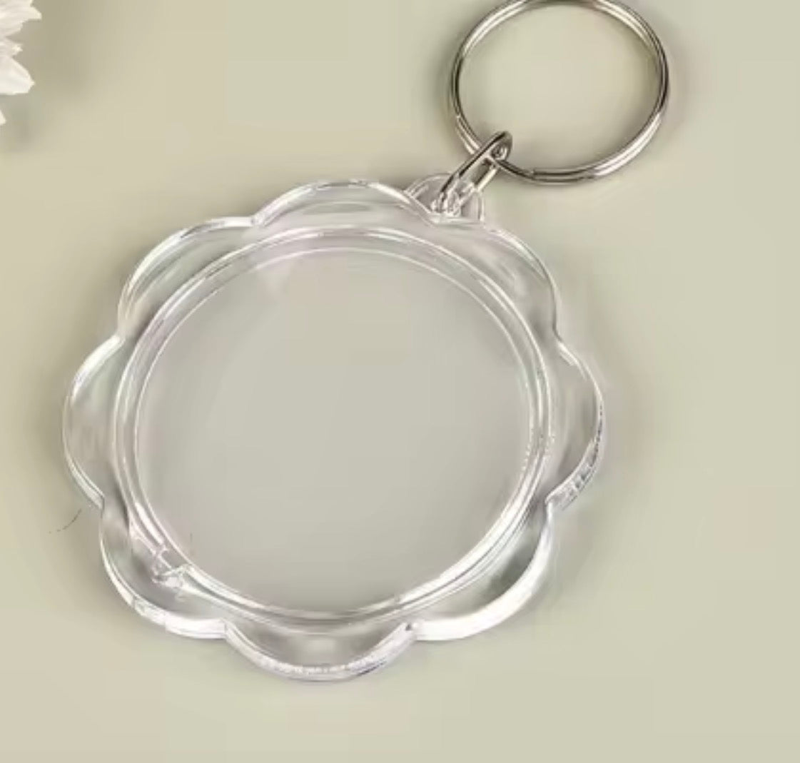 BBB 428 (h) Photo frame with Keyring( 1 pc ) Acrylic ( 5.5 cm )