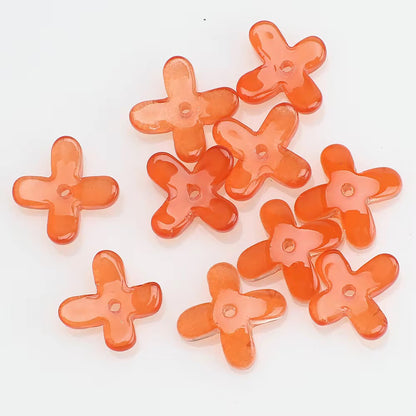 BBB 96 Colourful Cross Crystal glass beads ( 1 pc ) ( 10:12 mm )