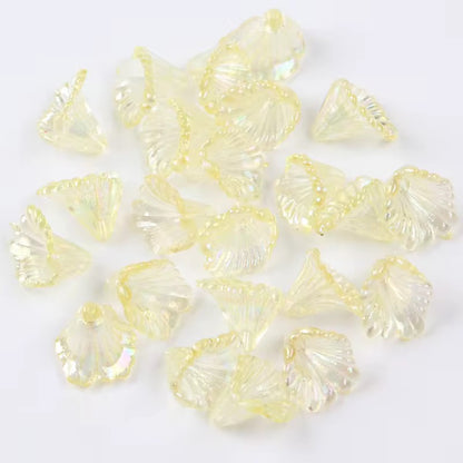 AB106 Transparent Trumpet Flower Acrylic Bead ( 1 pc )