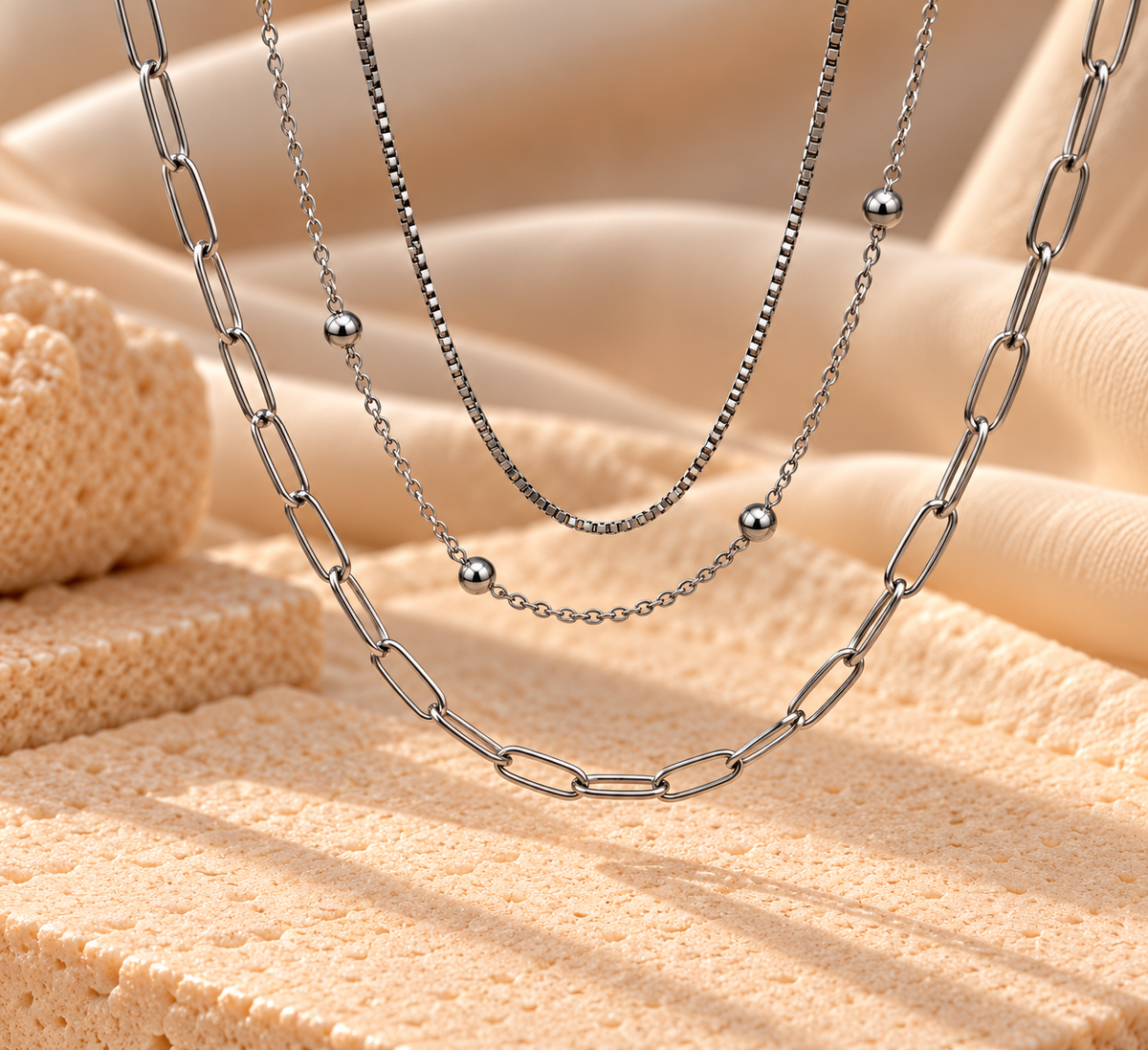 NSJ53C necklace - steel PVD plated