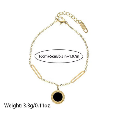 BSJ18D Roman modern bracelet - 18k Gold PVD plated