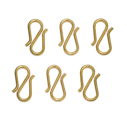 SS 3220 S Hook ( 1 pc ) 18k Gold PVD