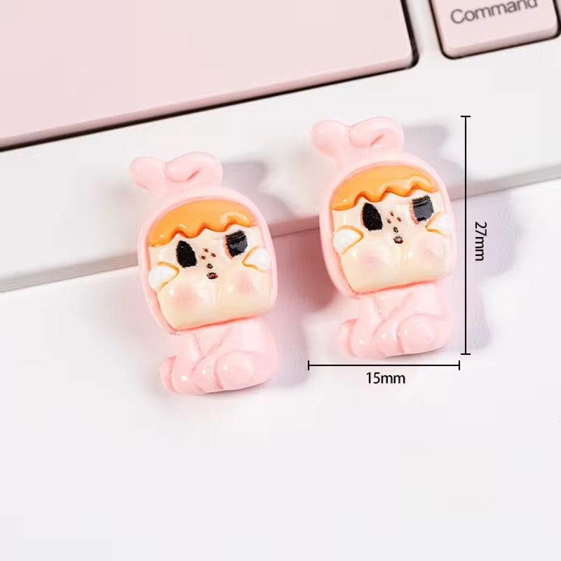 BBB 278 (a) Cry Baby Cartoon Resin charm ( 1 pc ) with Hook ( 20:25 mm )