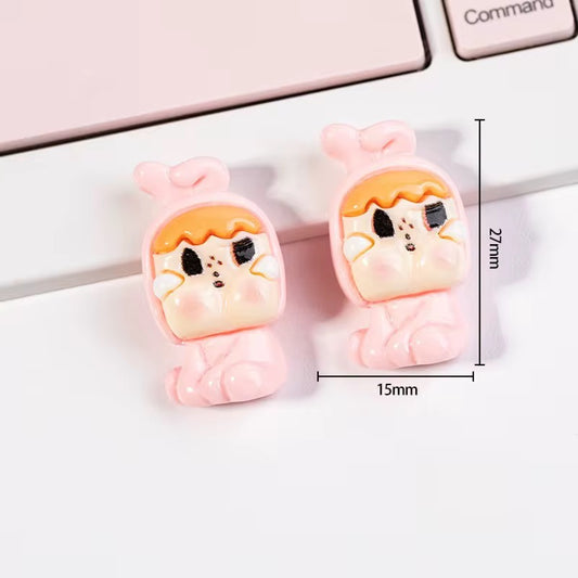 BBB 278 (a) Cry Baby Cartoon Resin charm ( 1 pc ) with Hook ( 20:25 mm )