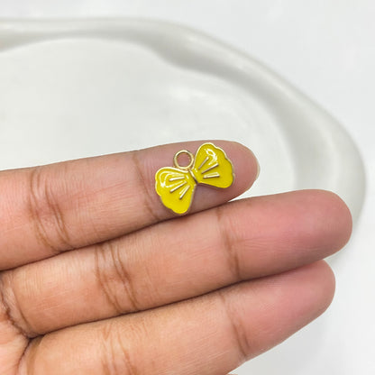 EC 1537  Bow enamel charm ( 1 pc )