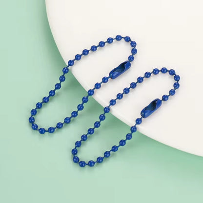 BBB 184 (d) Dark Blue Bead ball chain Keychain ( 1 pc )