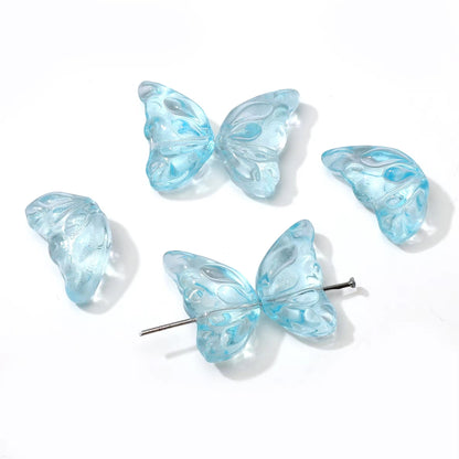 GB45 Butterfly One wing glass bead ( 1 pc ) Lampwork Bead