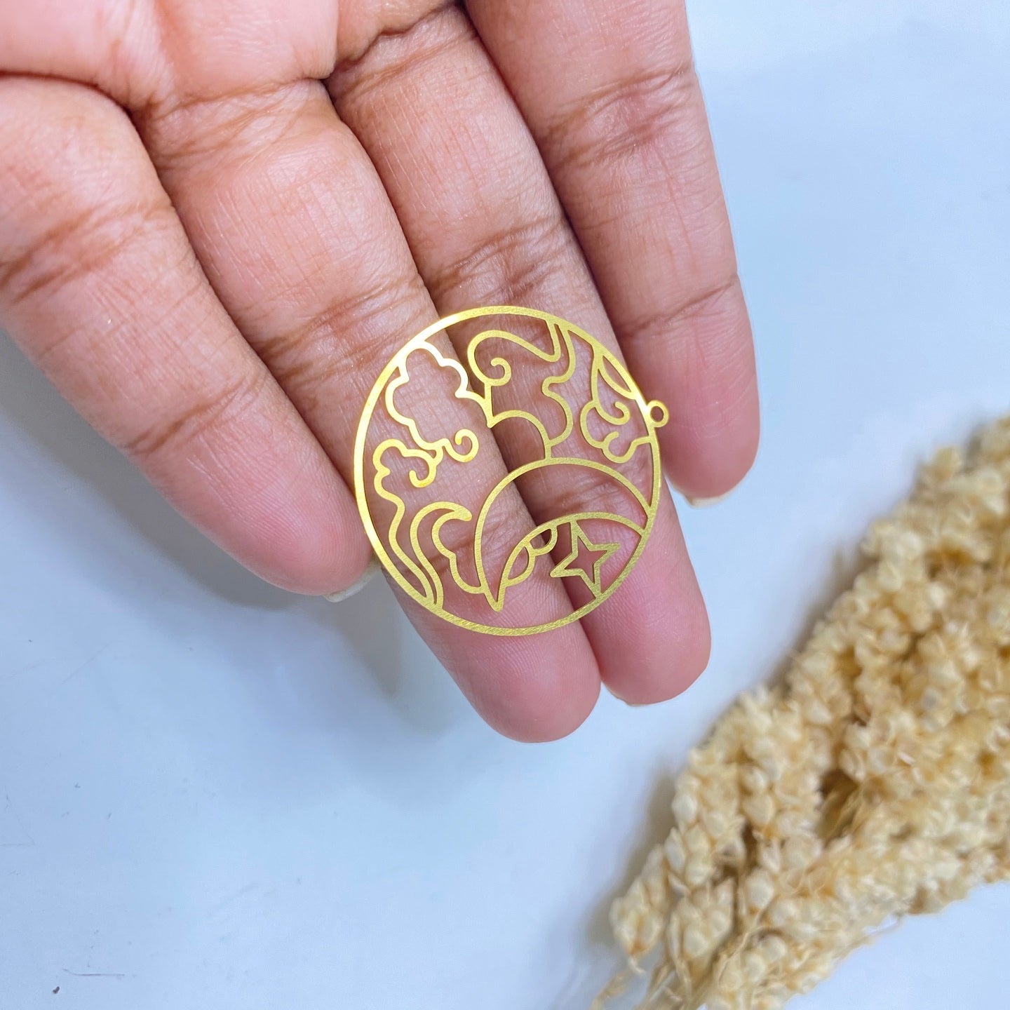 SS 114 Cloud star crescent charm ( 1 pc )