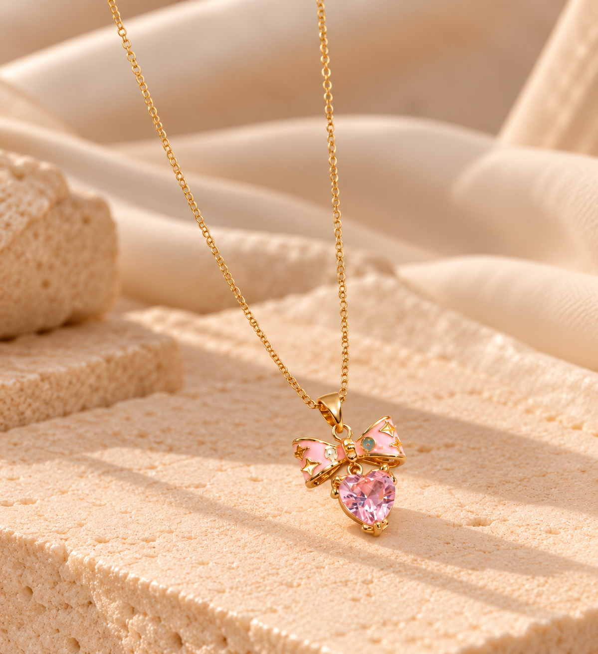 NSJ49F necklace - 18k gold PVD plated