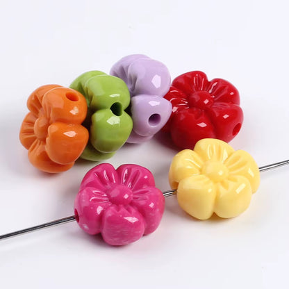 BBB 264 (g) Orange Cherry Shiny Big Bead ( 1 pc ) Solid Acrylic ( 18:19 mm )