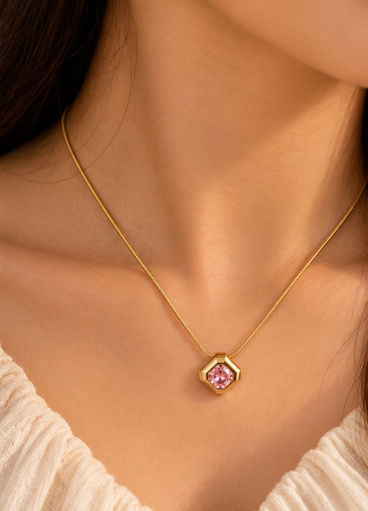 NSJ54F necklace - 18k gold PVD plated