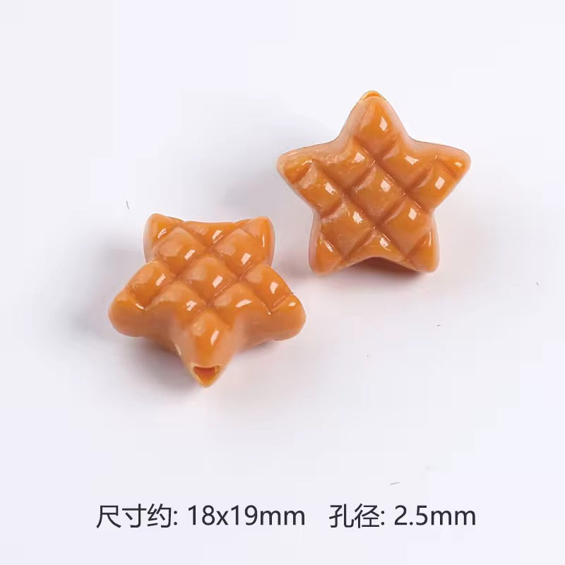 BBB 384 Star Grid Shiny Bead ( 1 pc ) UV Plated Acrylic