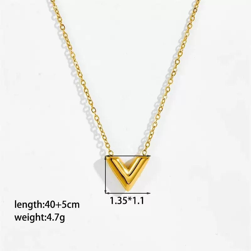 NSJ50C necklace - 18k Gold PVD plated stainless steel - Anti tarnish
