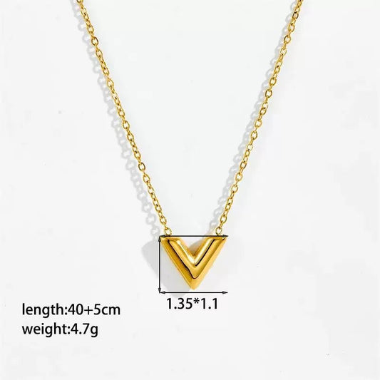 NSJ50C necklace - 18k Gold PVD plated stainless steel - Anti tarnish