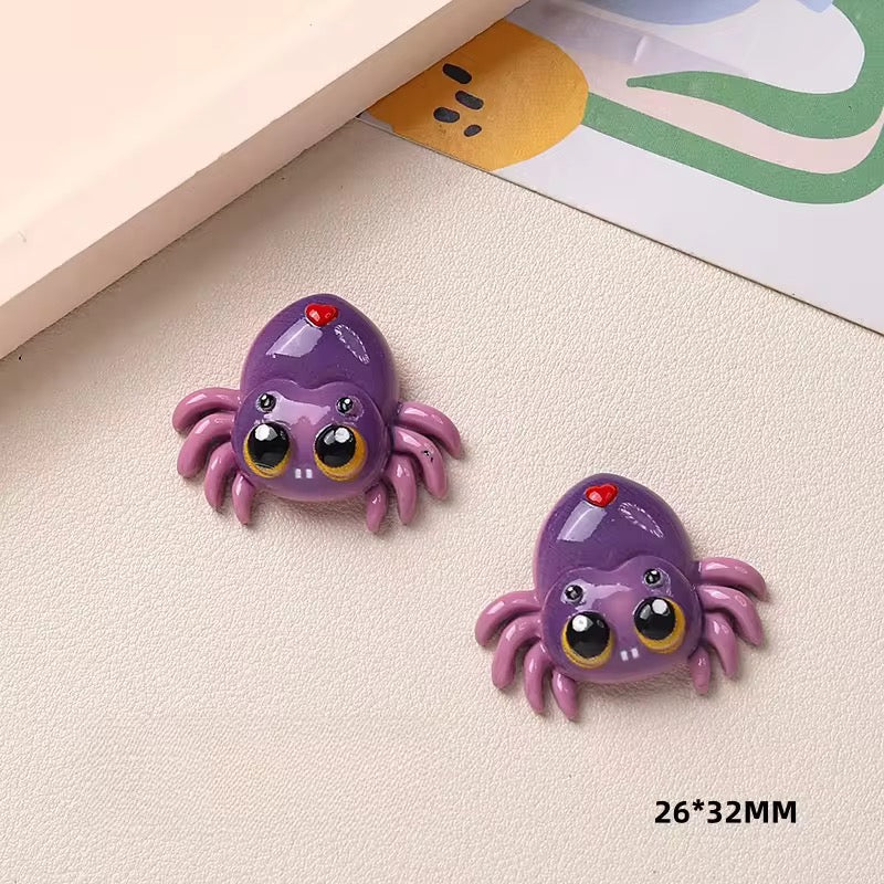 BBB 076 (a) Spooky Halloween themed resin charm ( 1 pc ) with / without Hook